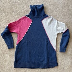 Zaket & Plover Colorblock Turtleneck Sweater